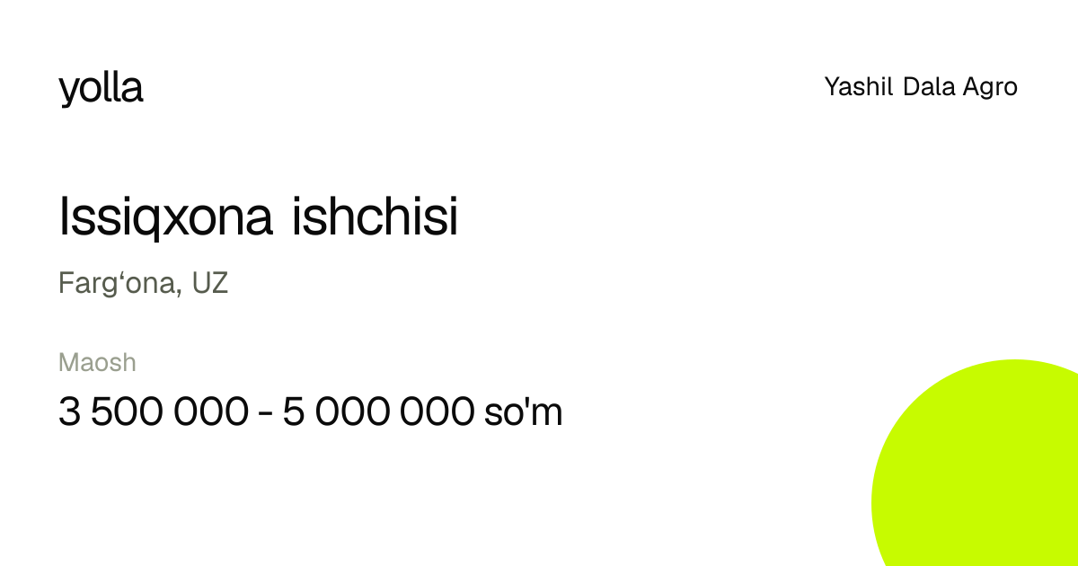 Issiqxona ishchisi